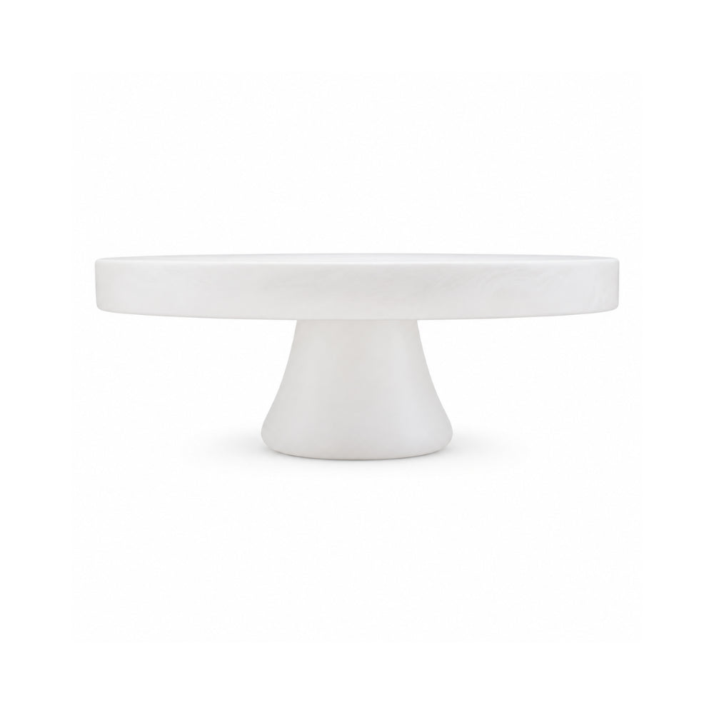K&Co. Lagoon Series Resin Cake Stand - WHITE